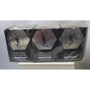 12x LOT,L'homme Ultime  EDP by Yves Saint Laurent 1.2 mL Sample with Card Discon